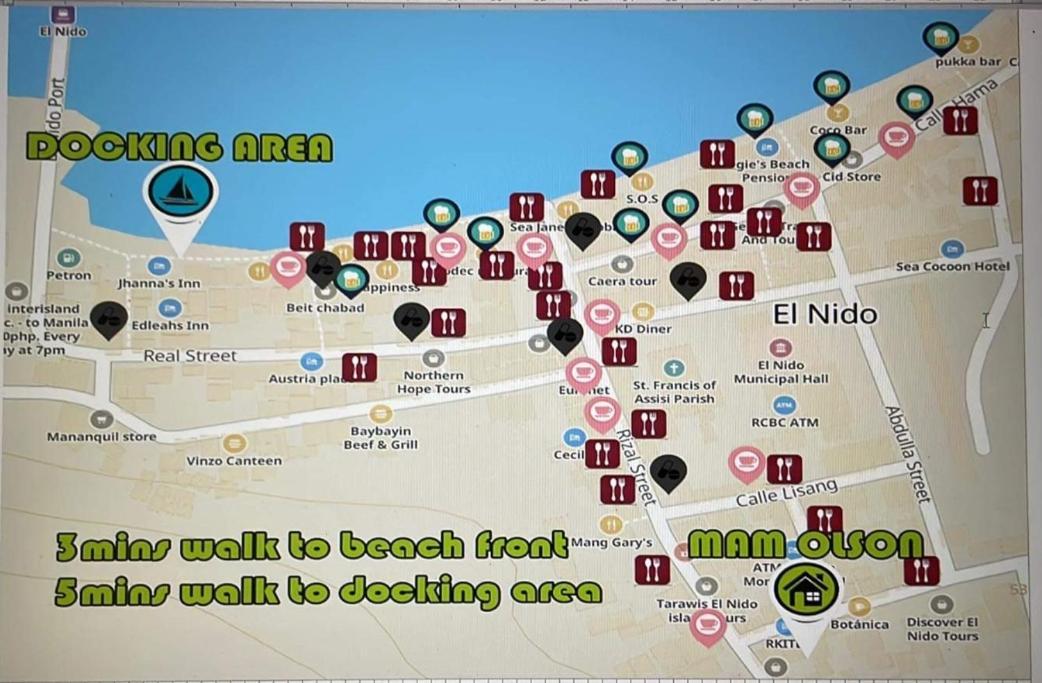 إل نيدو Mam Olson Pensionne House المظهر الخارجي الصورة